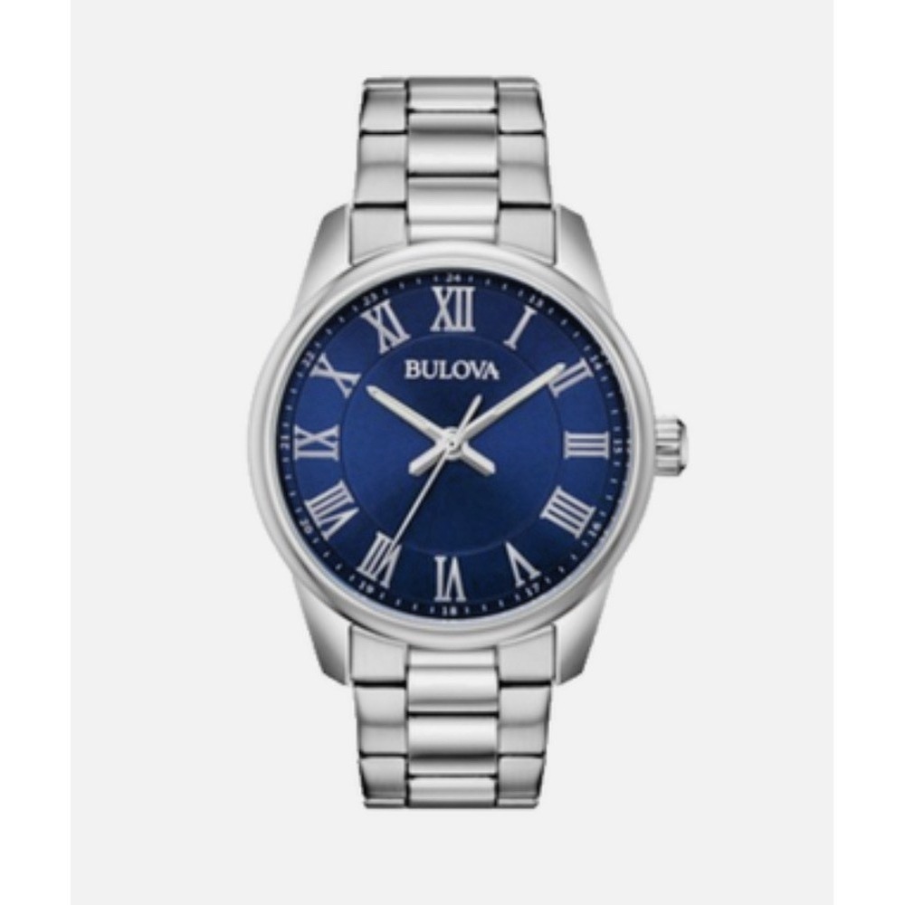 Bulova Men's Classic Quartz Silver‎ Watch 40MM 96A228 New With Box